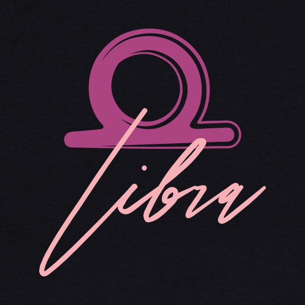 Libra Zodiac Symbol Shirt by DimDom